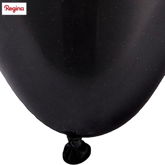 Balão Regina Preto Látex Pêra 6,5 Pol 50unidades - Imagem em destaque