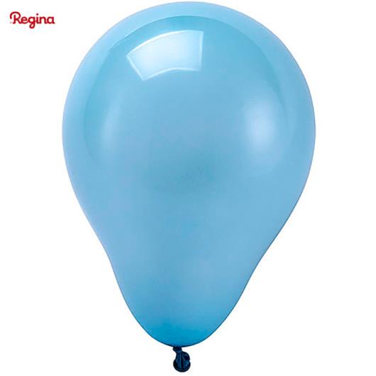 Balão Regina Azul Claro Látex Pêra 6,5 Pol 50unidades - Imagem em destaque