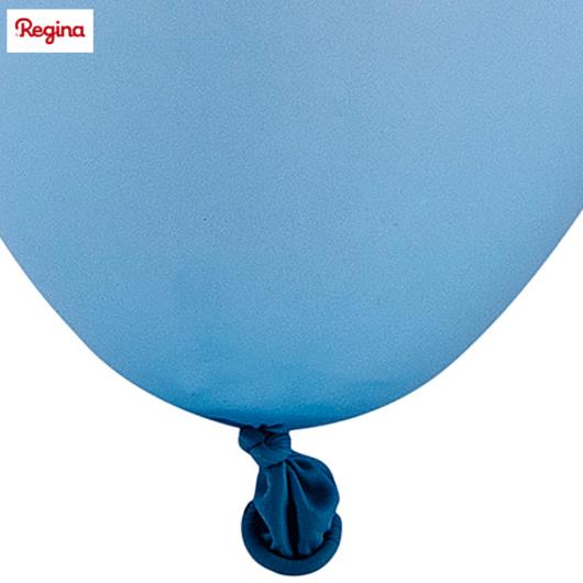 Balão Regina Azul Claro Látex Pêra 6,5 Pol 50unidades - Imagem em destaque
