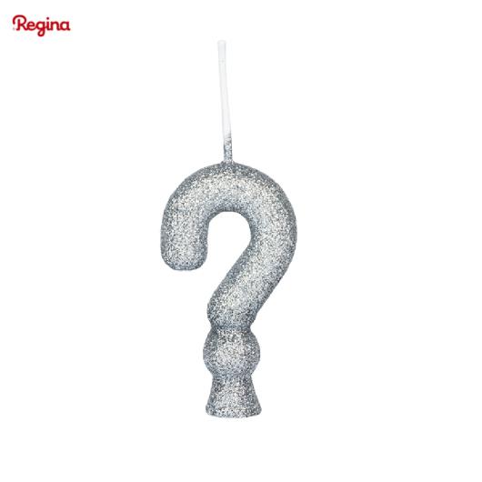 Vela cintilante com glitter branca Regina Unidade - Imagem em destaque