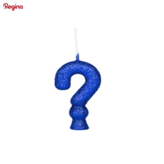 Vela cintilante com glitter azul Regina Unidade - Imagem em destaque