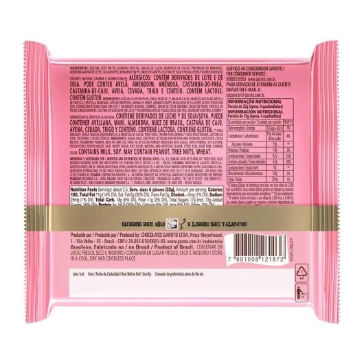 Chocolate TALENTO Tablete Recheado Morango 85g - Imagem em destaque