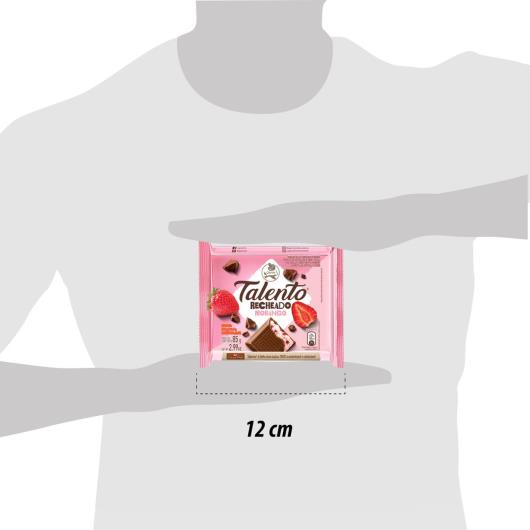Chocolate TALENTO Tablete Recheado Morango 85g - Imagem em destaque