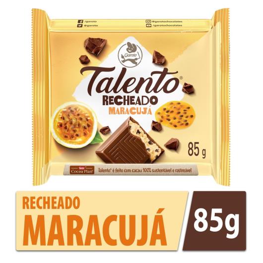 Chocolate ao Leite Recheado Maracujá Garoto Talento 85g - Imagem em destaque