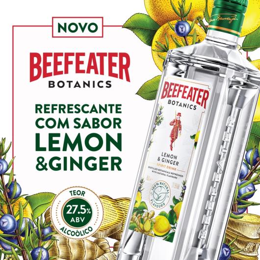 Beefeater Botanics Limão e Gengibre 750 ml - Imagem em destaque