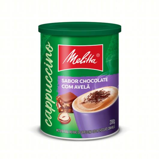Cappuccino Solúvel Chocolate com Avelã Melitta Lata 200g - Imagem em destaque