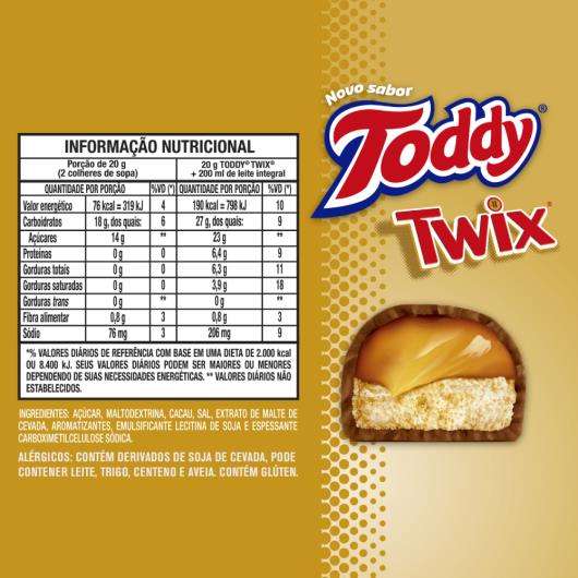 Achocolatado Em Pó Twix Toddy Pote 350G - Imagem em destaque