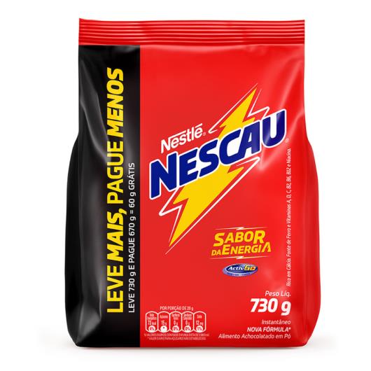 Achocolatado Pó Nescau Pacote 730g Leve Mais Pague Menos - Imagem em destaque