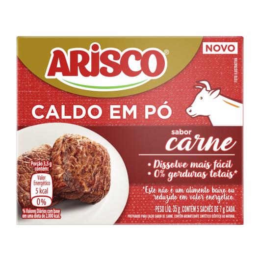 Caldo Pó Carne Arisco Caixa 35g 5 Unidades - Imagem em destaque