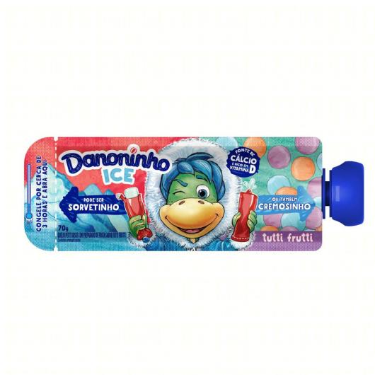 Queijo petit suisse tutti frutti Danoninho squeeze 70g - Imagem em destaque