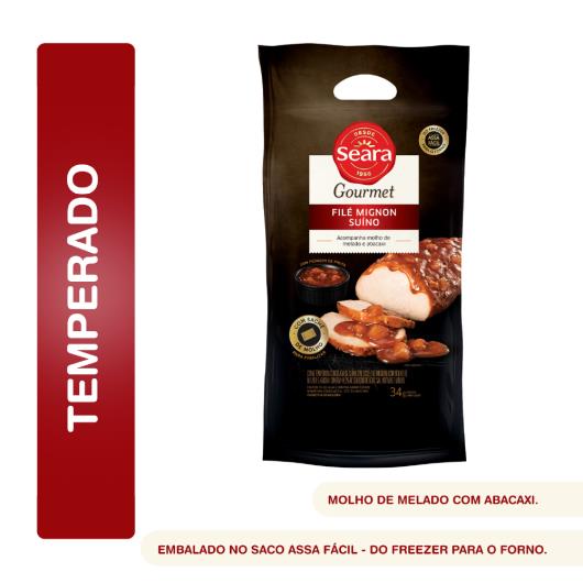 Filé suíno com molho de mel e abacaxi Seara Gourmet Congelado 1kg - Imagem em destaque