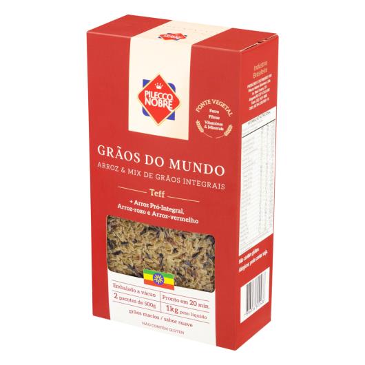 Arroz Integral com Teff Pilecco Nobre Grãos do Mundo Caixa 1kg - Imagem em destaque