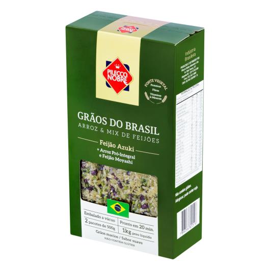 Arroz e Mix de Feijão Integral Pilecco Nobre Grãos do Brasil Caixa 1kg - Imagem em destaque