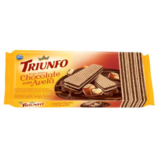 Wafer Triunfo Chocolate com avelã 105g - Imagem em destaque