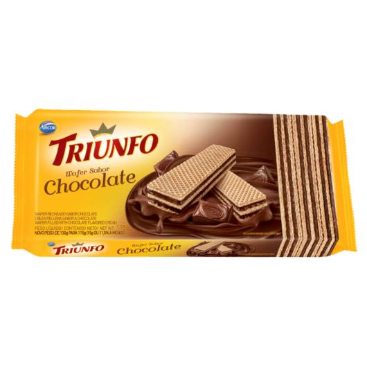 Wafer Triunfo Chocolate 105g - Imagem em destaque