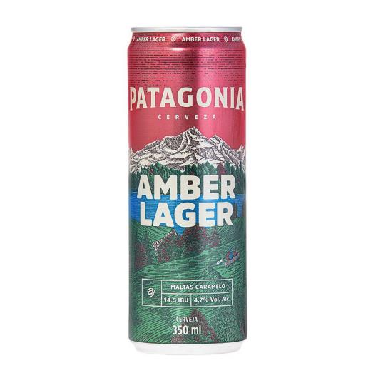 Cerveja Patagonia Amber Lager Nacional Lata Sleek Lata 350ML - Imagem em destaque