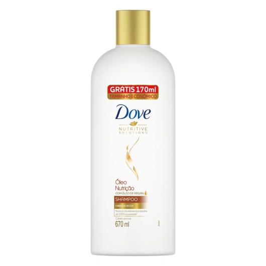 Shampoo Dove Nutritive Solutions Óleo Nutrição Frasco 670ml Grátis 170ml Tamanho Econômico - Imagem em destaque