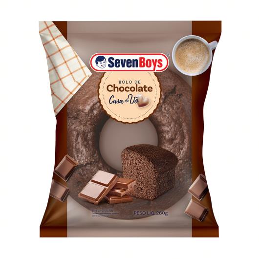 Bolo de Chocolate Casa de Vó Seven Boys 280g - Imagem em destaque