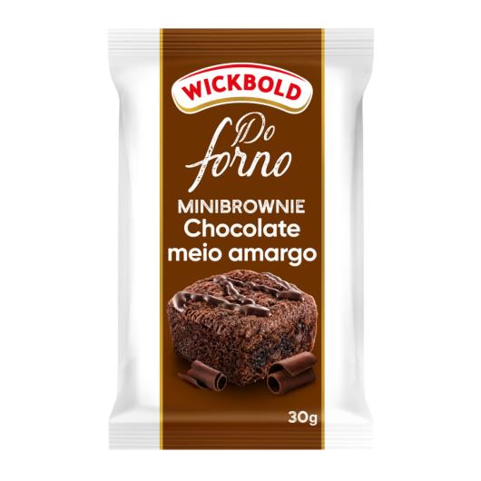 Minibrownie Chocolate Meio Amargo Wickbold Do Forno Pacote 30g - Imagem em destaque