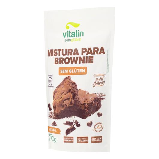 Mistura para Bolo Brownie Integral sem Glúten Vitalin Sachê 270g - Imagem em destaque