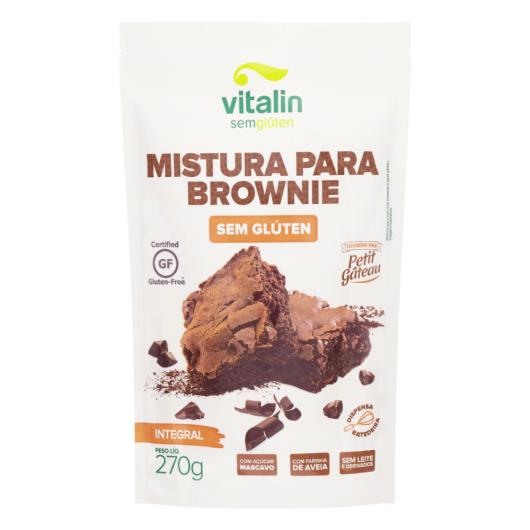 Mistura para Bolo Brownie Integral sem Glúten Vitalin Sachê 270g - Imagem em destaque