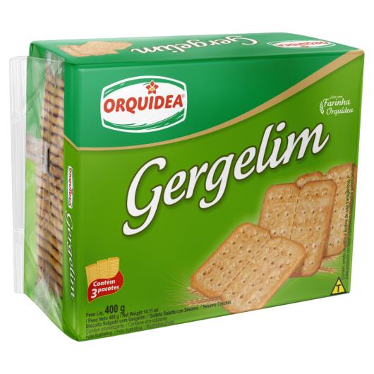 Biscoito com Gergelim Orquídea Pacote 400g - Imagem em destaque