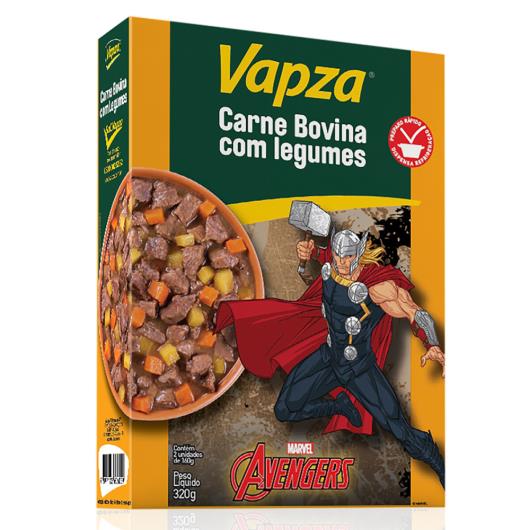 Carne Bovina com Legumes Avengers Vapza Caixa 320g - Imagem em destaque