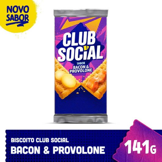 Biscoito Salgado Club Social Bacon & Provolone 141g - Imagem em destaque