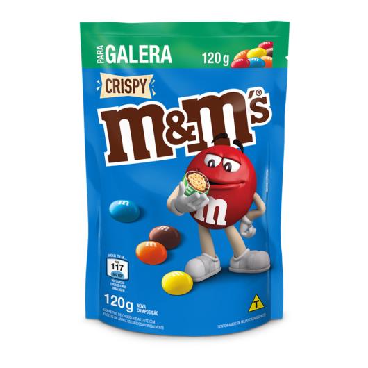 Confeito de Chocolate ao Leite M&M's Crispy Sachê 120g - Imagem em destaque