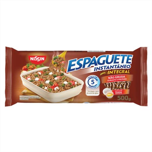 Macarrão Instantâneo Integral Espaguete Nissin 5 Minutos Pacote 500g - Imagem em destaque