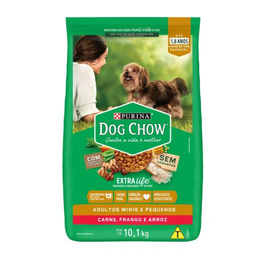 NESTLÉ® PURINA® DOG CHOW® Extralife® Ração Seca para Cães Adultos Minis e Pequenos Carne Frango e Arroz 10,1kg - Imagem em destaque