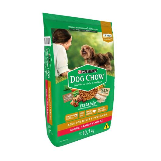 NESTLÉ® PURINA® DOG CHOW® Extralife® Ração Seca para Cães Adultos Minis e Pequenos Carne Frango e Arroz 10,1kg - Imagem em destaque