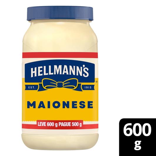 Maionese Hellmann's Tradicional Leve 600g Pague 500g - Imagem em destaque