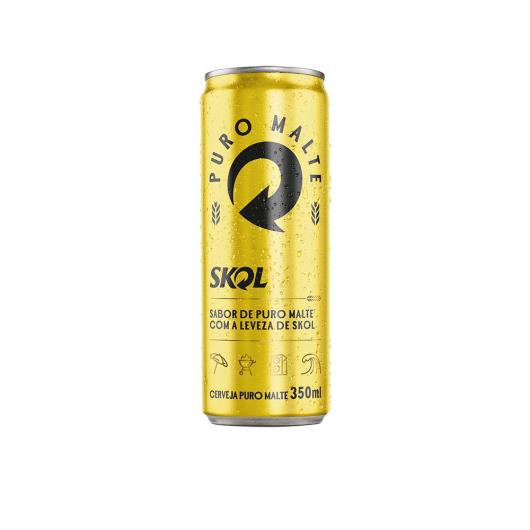 Cerveja American Lager Premium Puro Malte Skol Lata Sleek 350ml - Imagem em destaque