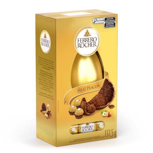 Ovo de Páscoa Ferrero Rocher Caixa 137,5g - Imagem em destaque