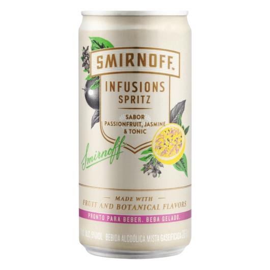 Bebida Mista Alcoólica Gaseificada Passionfruit, Jasmine & Tonic Smirnoff Infusions Spritz Lata 269ml - Imagem em destaque