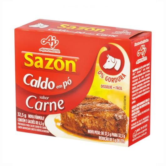Caldo Pó Carne Sazón Caixa 32,5g 5 Unidades - Imagem em destaque