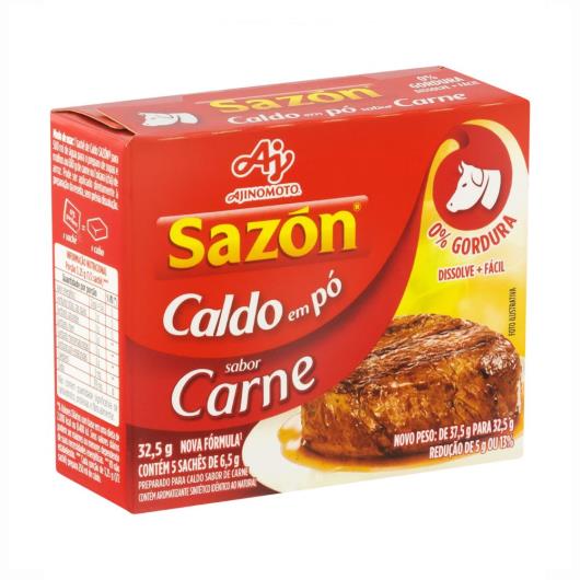 Caldo Pó Carne Sazón Caixa 32,5g 5 Unidades - Imagem em destaque