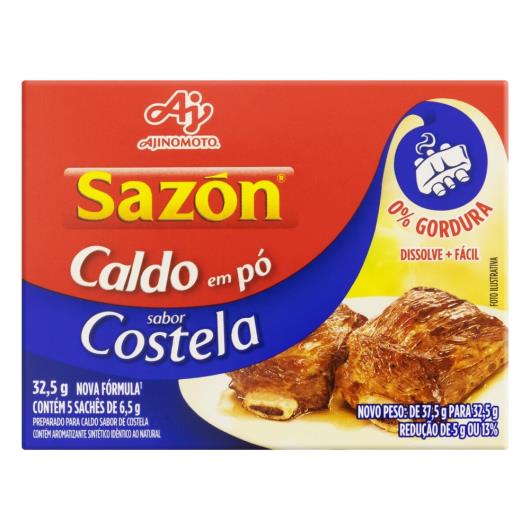 Caldo Pó Costela Sazón Caixa 32,5g 5 Unidades - Imagem em destaque