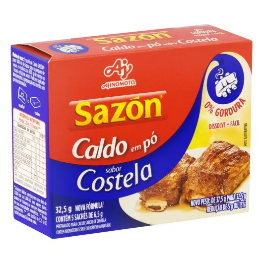 Caldo Pó Costela Sazón Caixa 32,5g 5 Unidades - Imagem em destaque