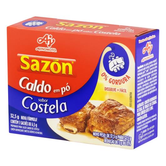 Caldo Pó Costela Sazón Caixa 32,5g 5 Unidades - Imagem em destaque