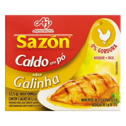 Caldo Pó Galinha Sazón Caixa 32,5g 5 Unidades - Imagem em destaque