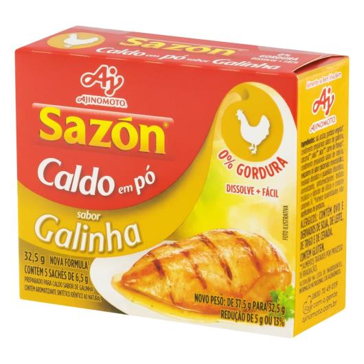 Caldo Pó Galinha Sazón Caixa 32,5g 5 Unidades - Imagem em destaque