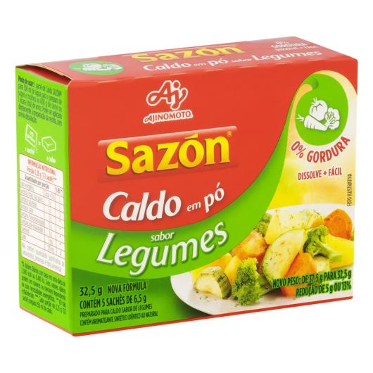 Caldo Pó Legumes Sazón Caixa 32,5g 5 Unidades - Imagem em destaque