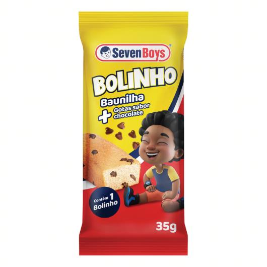 Bolinho Baunilha com Gotas de Chocolate Seven Boys Pacote 35g - Imagem em destaque