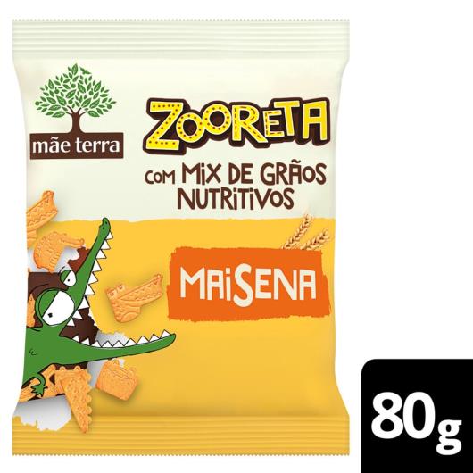 Biscoito Orgânico Infantil Mãe Terra Zooreta Maisena com Aveia e Quinoa 80g - Imagem em destaque