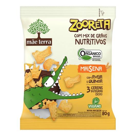 Biscoito Orgânico Infantil Mãe Terra Zooreta Maisena com Aveia e Quinoa 80g - Imagem em destaque