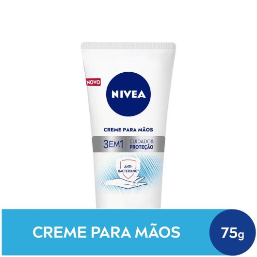 NIVEA Creme para as mãos  3 em 1 Ação Antibacteriana 75g - Imagem em destaque