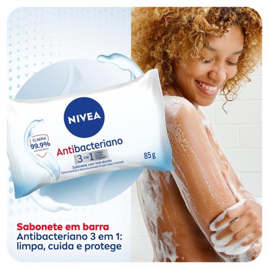 Sabonete Barra Antibacteriano Nivea Flow Pack 85g - Imagem em destaque