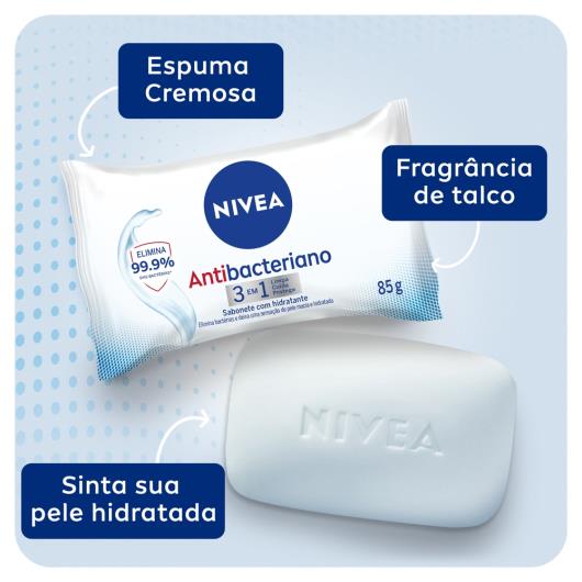 Sabonete Barra Antibacteriano Nivea Flow Pack 85g - Imagem em destaque